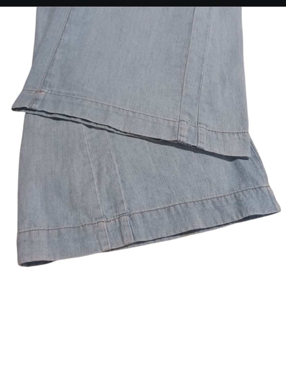 Pilcro Flare Cut Linen Blend Denim Jeans Pants - Picture 8 of 13